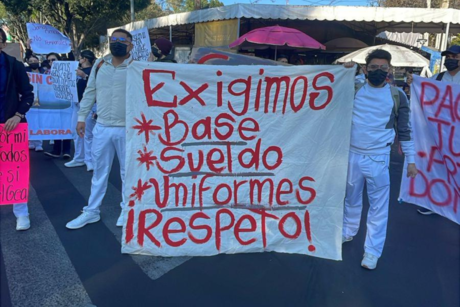 Trabajadores de la salud bloquean Tlalpan, exigen basificación prometida