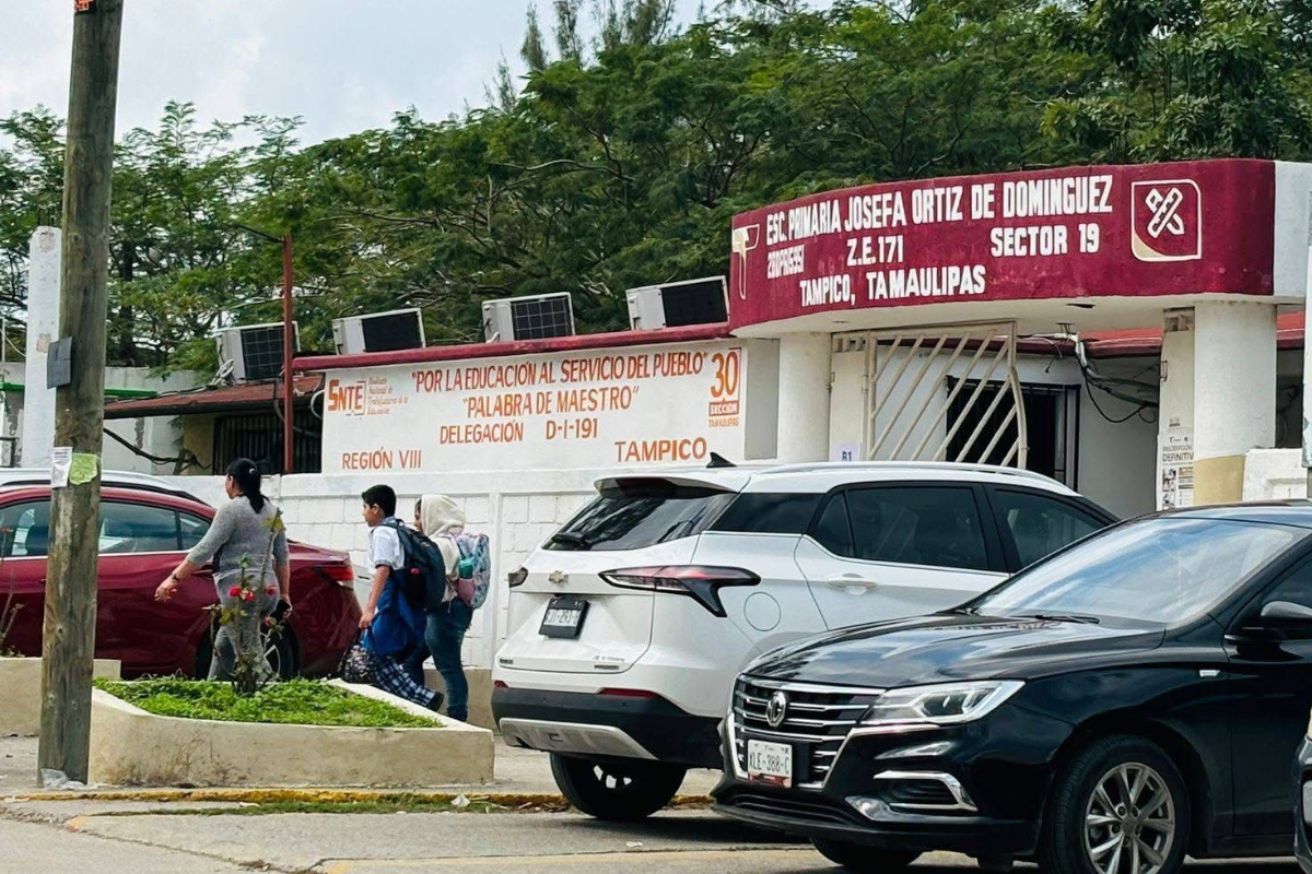 La presunta agresión se reportó en la escuela primaria Josefa Ortiz de Domínguez en Tampico. Foto: Axel Hassel