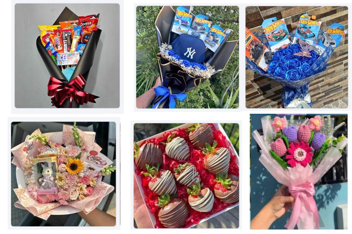 Ramos diferentes para San Valentín. Fotos de Marketplace Saltillo.