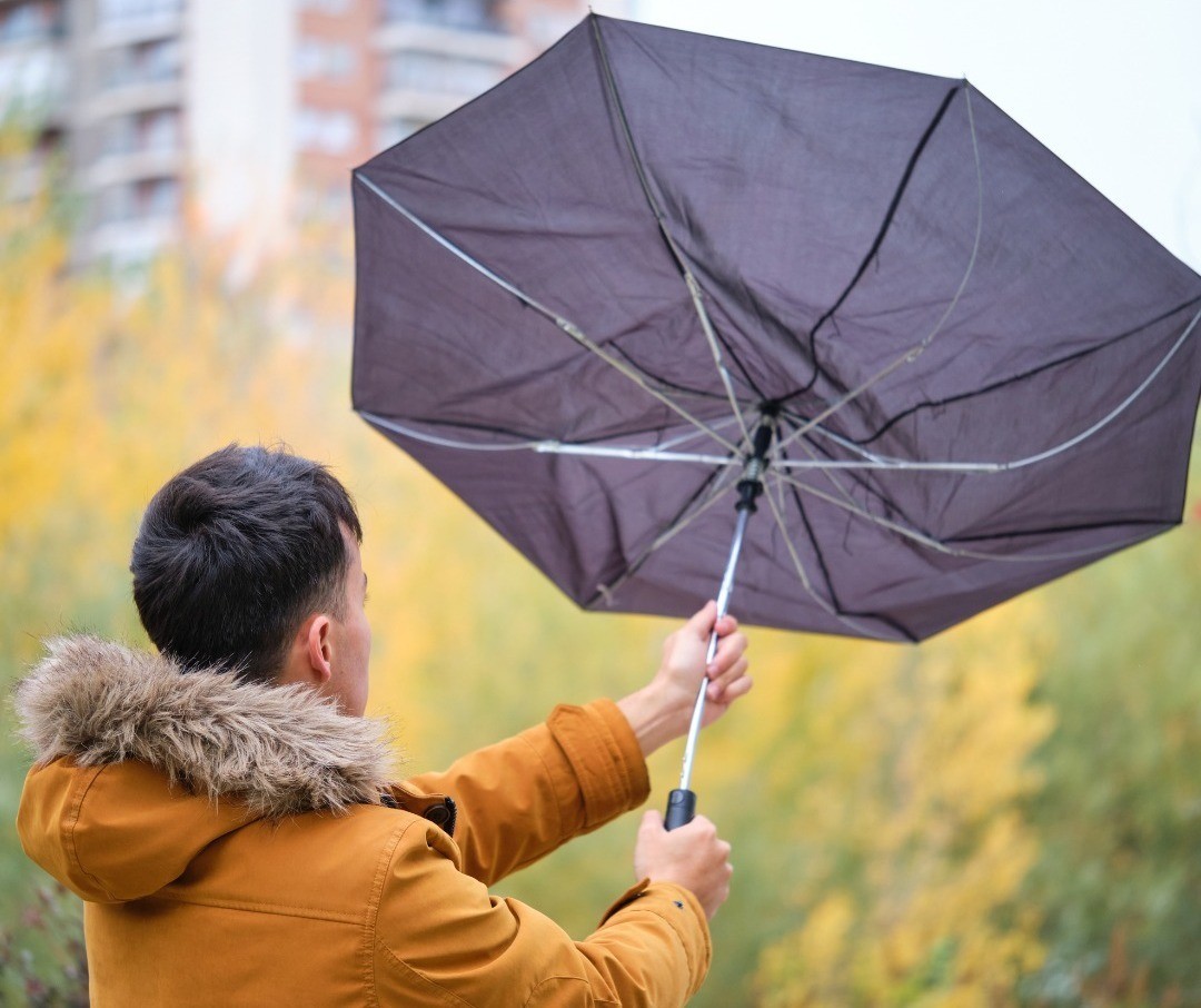 Los vientos que serán fuertes también estarán acompañados por lluvias. Foto: Canva.