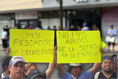 Pescadores protestan contra la Secretaría de Marina y amenazan con estas acciones