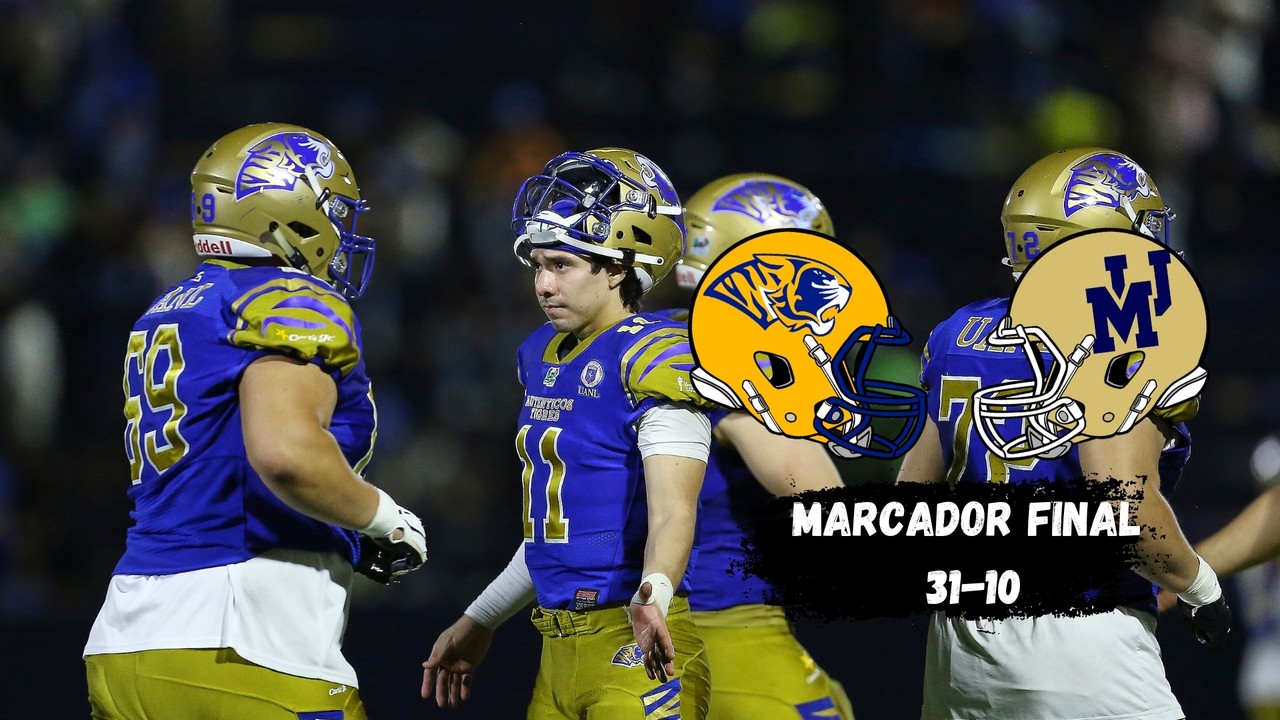 ONEFA: Auténticos Tigres aplastan 31-10 a Pumas CU en el Gaspar Mass