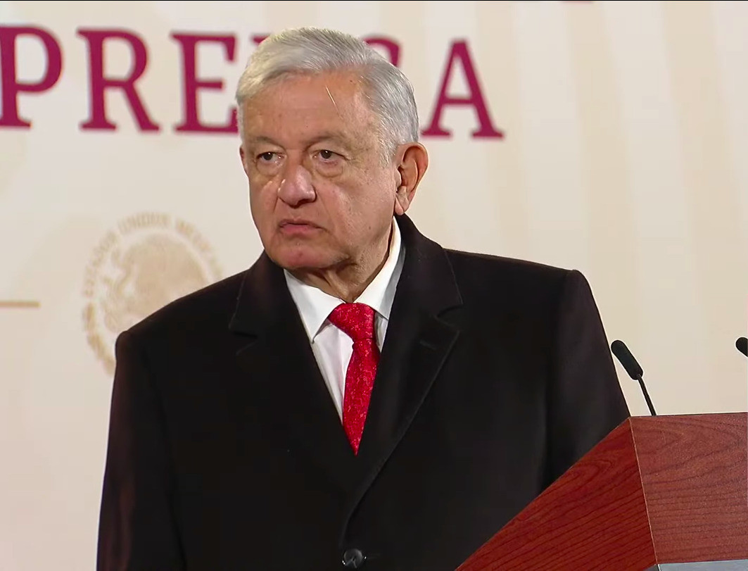 AMLO en conferencia mañanera del 13 de diciembre de 2023. Fuente: YouTube