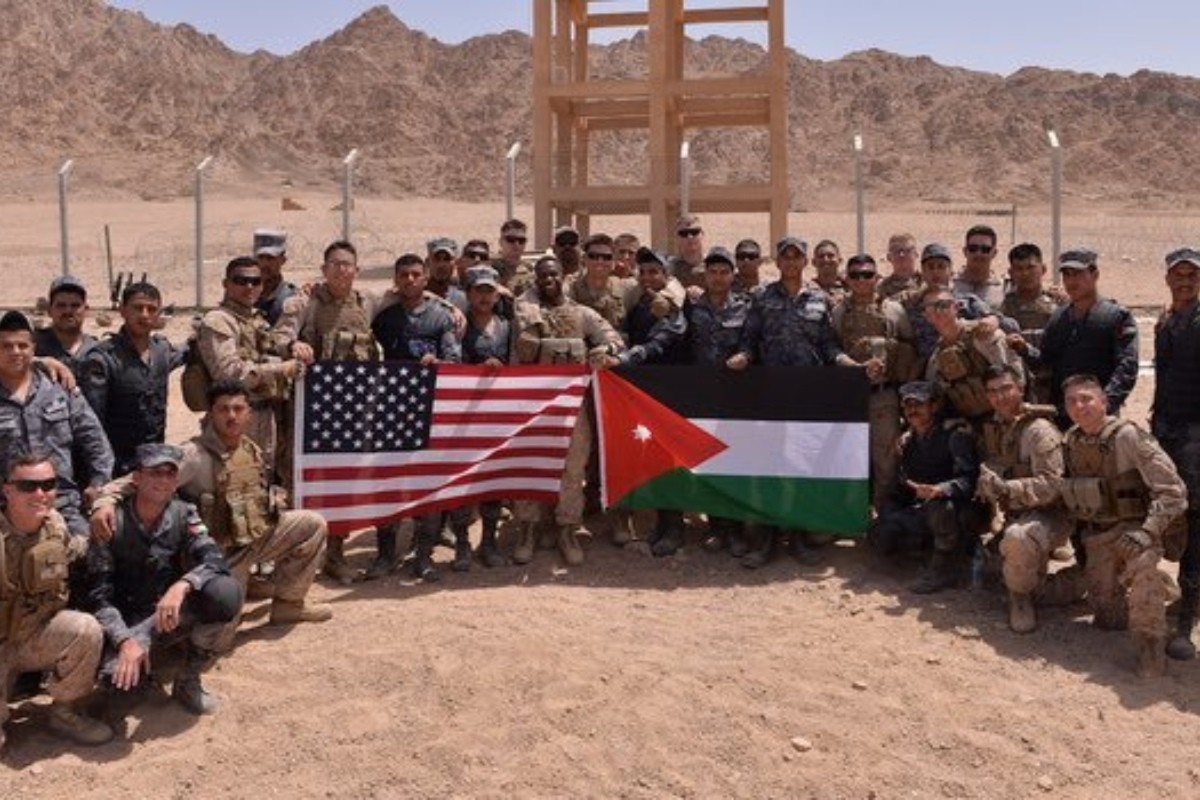 Miembros del ejército estadounidense murieron tras suscitarse un ataque aéreo en Jordania Foto: 'X'(Twitter) @viva1palestina