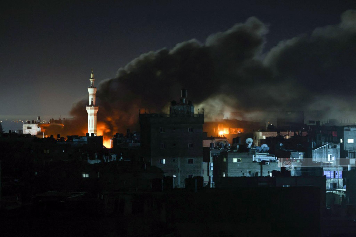 El ataque ocurrió durante las primeras horas del lunes 12 de febrero sobre la ciudad de Rafah, de Palestina. Fuente: X (antes twitter)/@WAFANewsEnglish