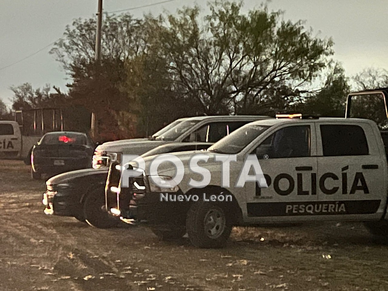 Los cuerpos policiacos arribaron al municipio de Pesquería Foto: Raymundo Elizalde/Posta Nuevo León