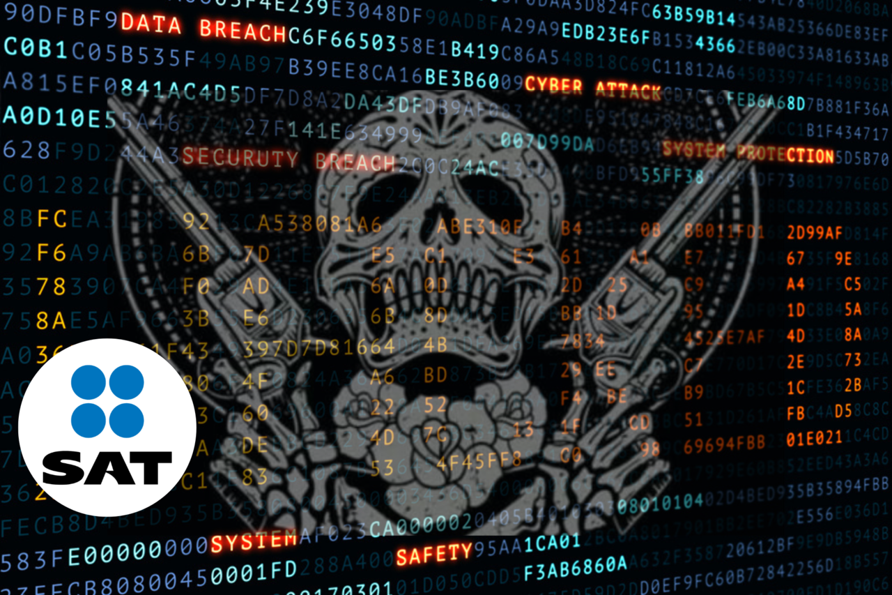 Aunque el SAT asegura que la información no está en peligro, el ataque podría desplegar código malicioso a los usuarios que visiten el sitio. Foto: Especial POSTA