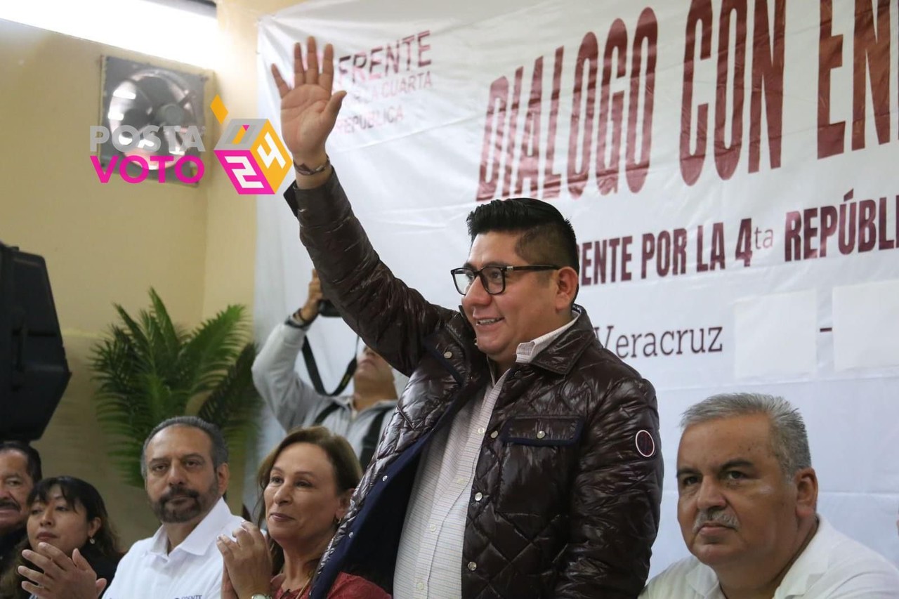El dirigente de MORENA en Veracruz, Esteban Ramírez Zepeta, informó que el 4 de abril tendrán a todos sus candidatos a los distritos electorales. Foto: Redes Sociales candidato