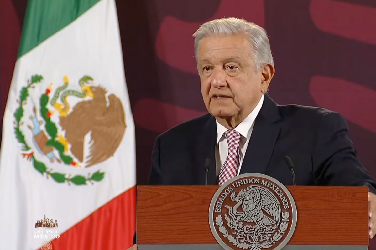 El presidente Andrés Manuel López Obrador en conferencia de prensa del 1 de marzo de 2024. Fuente: YouTube