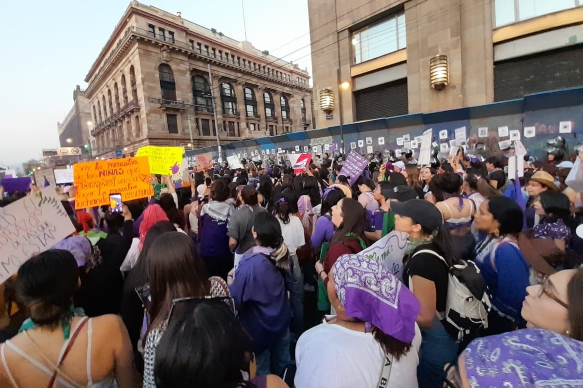 Mujeres en la marcha por el Día Internacional de la Mujer Foto: Fernanda Sánchez/POSTA México