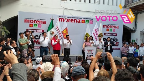 Rocío Nahle se registra como candidata al gobierno de Veracruz