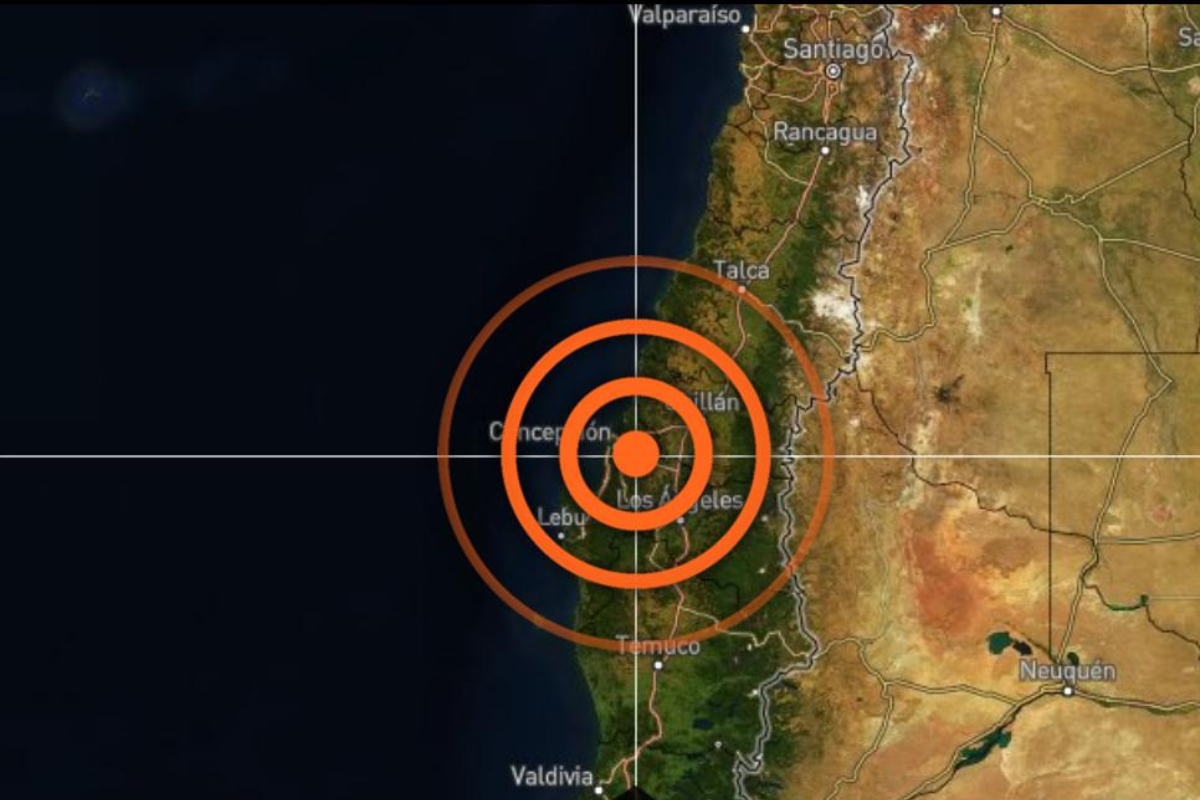 El sismo ocurrió poco después de las 10:50 horas y pudo sentirse en varias partes del país sudamericano. Foto: X (antes Twitter)/@ChileAlertaApp