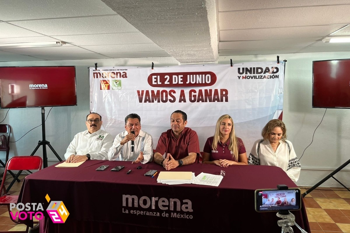 Representantes de Morena en Yucatán Foto: Patricia Euan