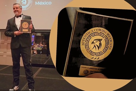 El chef Carlos Leal recibe el premio 'El Taco de Oro' en Dubái