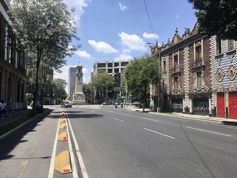 Paseo de la Reforma. Foto tomada de: 'X' (Twitter) @ExaArq