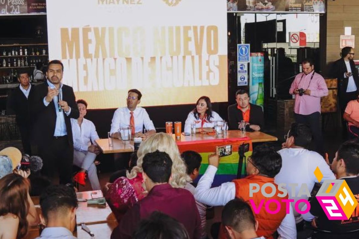 Acompaña Jorge Máynez a  Juan Pablo Delgado, aspirante a alcalde de León Foto: Equipo de campaña