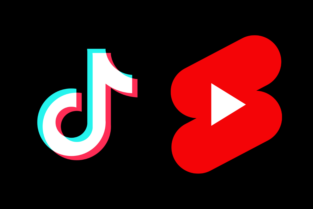 Logo de TikTok y YouTube Shorts. Foto: Especial