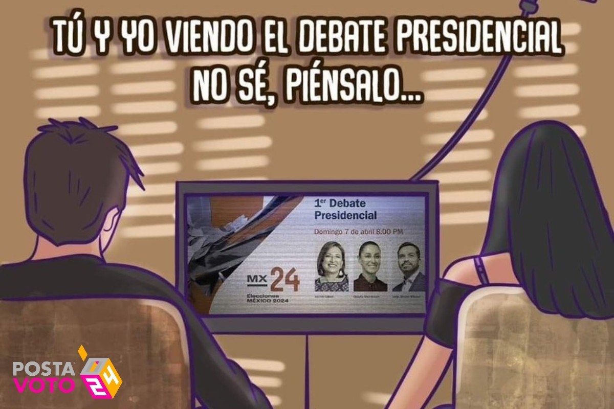 Los mejores memes sobre el debate presidencial han comenzado a circular Foto: 'X'(Twitter) @PartidoMorenaMx