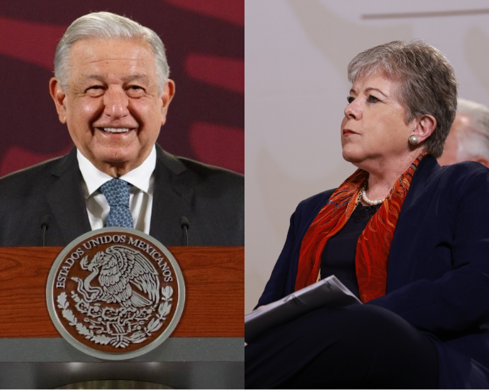 Andres Manuel López Obrador y Raquel Serur Smeke Foto: 'X' (Twitter) @EmbaMexEcu