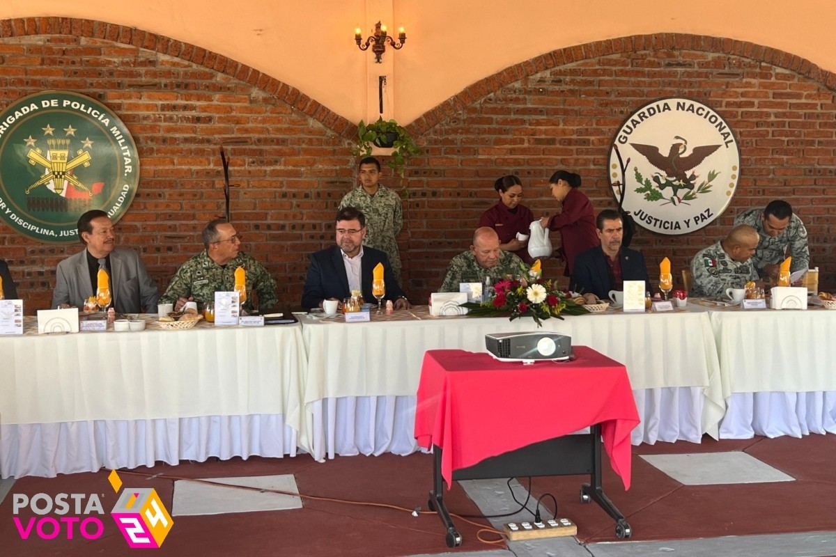 Reunión de autoridades de Guanajuato Foto: 'X'(Twitter) @SEGOBGto
