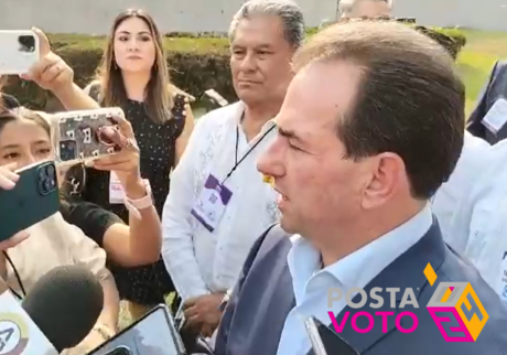Se presenta Pepe Yunes a debate por la gubernatura de Veracruz