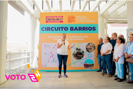 Cecilia Patrón impulsa economía y belleza de barrios del centro de Yucatán