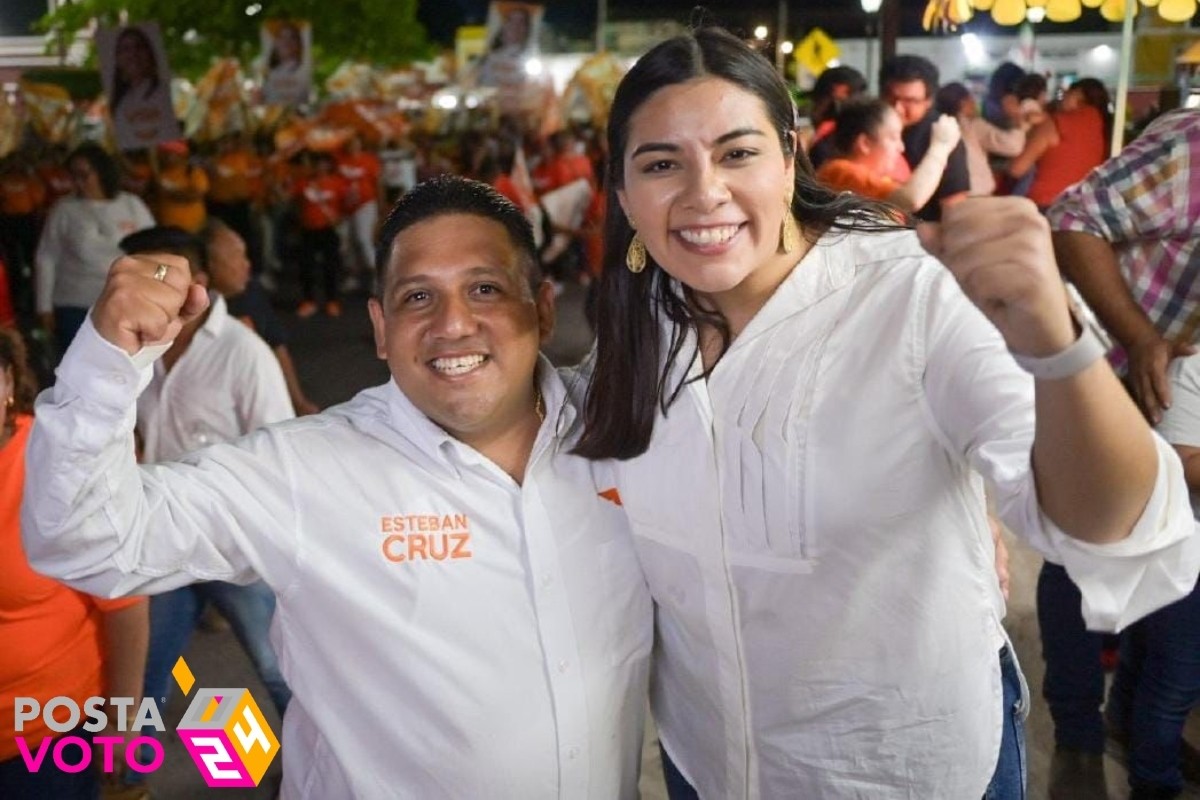 Esteban Cruz y Vida Gómez en Baca, Yucatán Foto: Facebook Vida Gómez Herrera