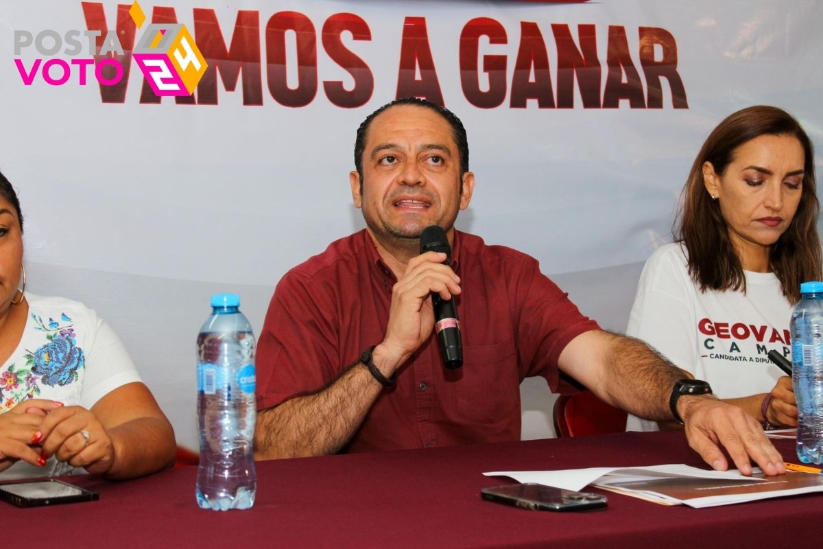 Omar Pérez en conferencia de prensa Foto: 'X'(Twitter) @YucatanMorenaSi