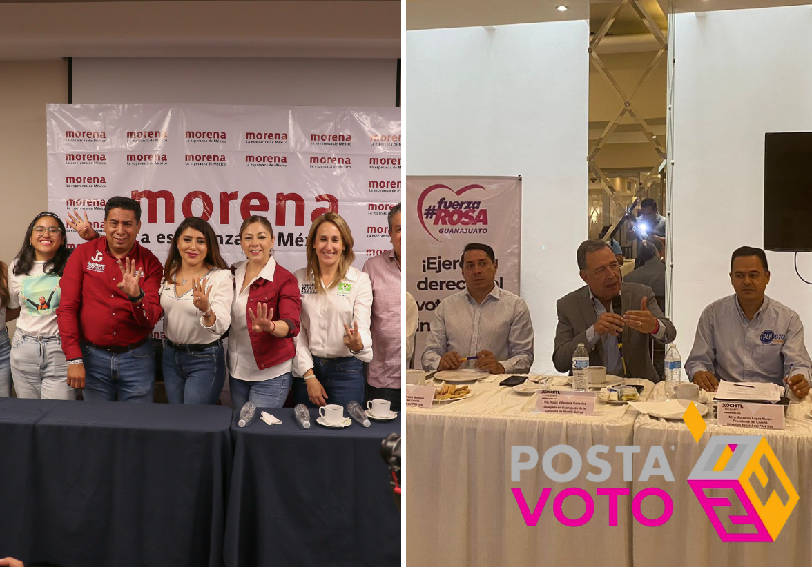 Los equipos de trabajo de Claudia Sheinbaum y Xóchitl Gálvez en Guanajuato se reportaron listos para recibir a las candidatas en la entidad. Foto: Especial