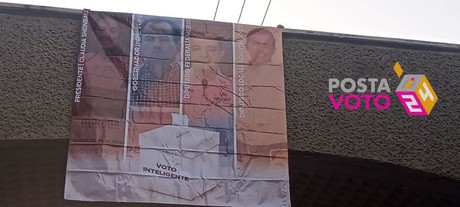 En Xalapa aparecen lonas donde públicamente piden el 'voto cruzado'