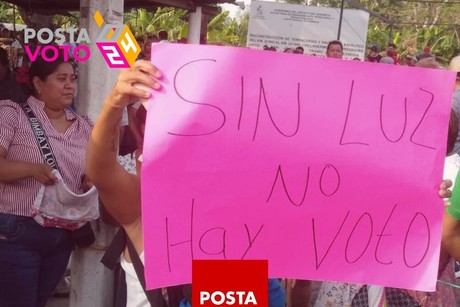 Residentes hartos de no tener luz en Tabasco, frustrarán instalación de casillas