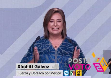 Xóchitl Gálvez y su mensaje final en el debate presidencial