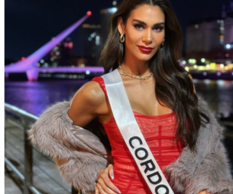 Magalí Benejam en concurso Miss Universo Argentina 2024. Foto tomada de: 'X' @fedeebongiorno
