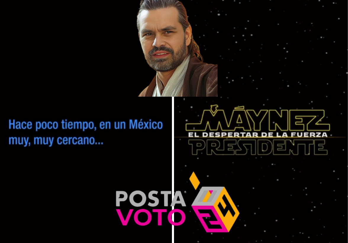 El candidato presidencial de Movimiento Ciudadano, Jorge Álvarez Máynez, aprovechó el Día de Star Wars para transmitir un mensaje épico que fusiona la política con la famosa saga galáctica. Foto: Especial