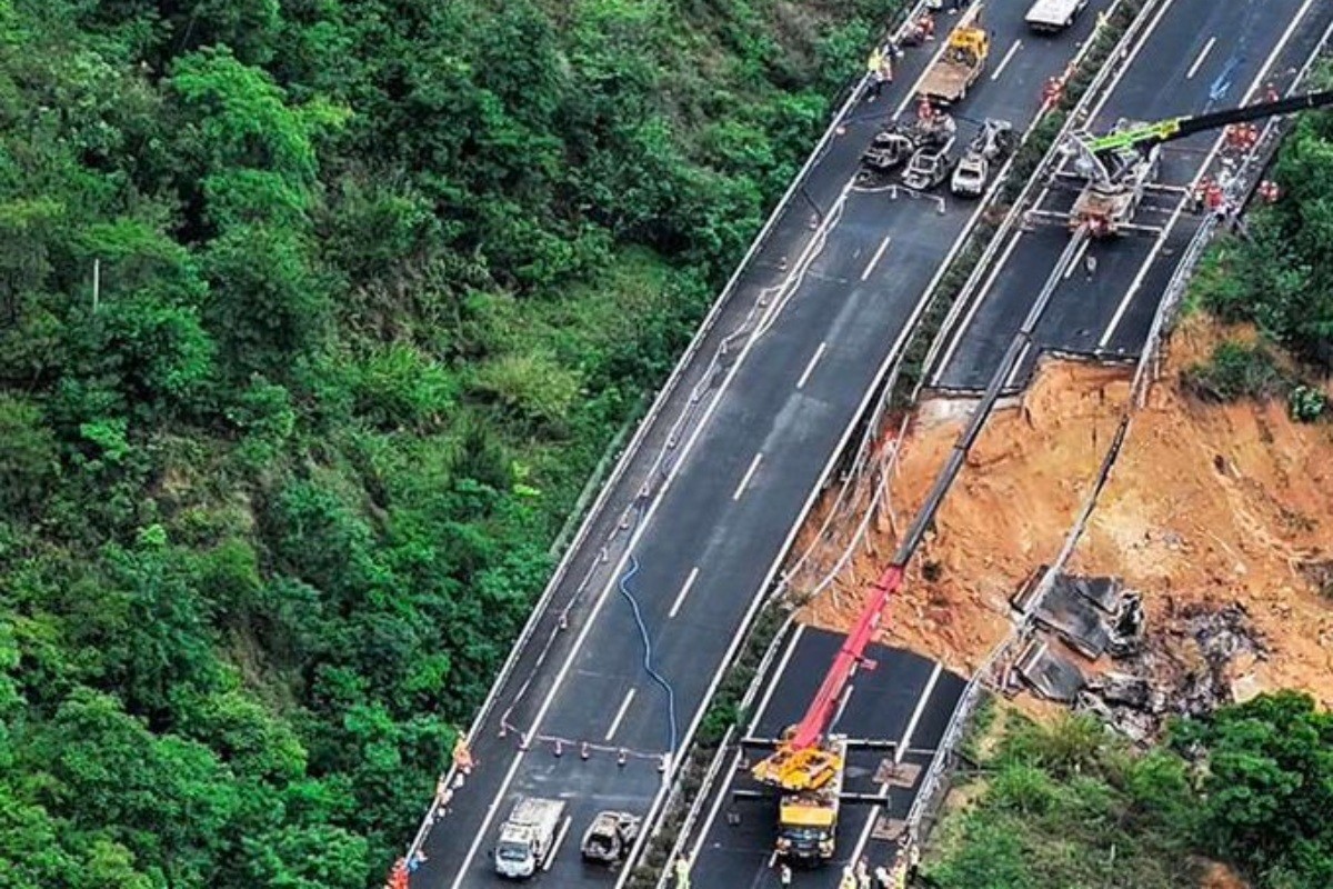 El colapso de la autopista dejó víctimas mortales Foto: 'X'(Twitter) @rcavada