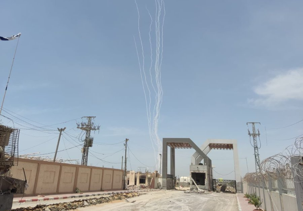 Hamás disparó una ola de cohetes desde Rafah hacia el centro de Israel. Foto: Redes Sociales