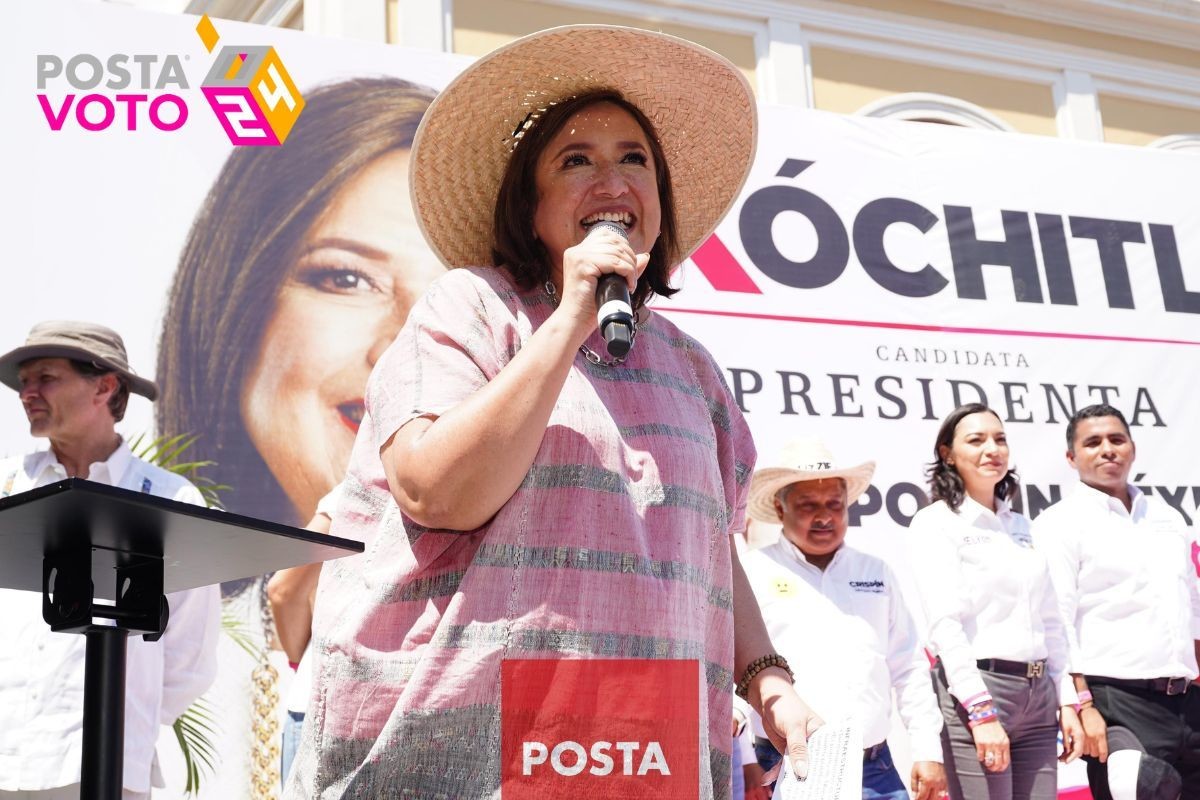 Xóchitl Gálvez de gira en Colima. Foto: Equipo de campaña