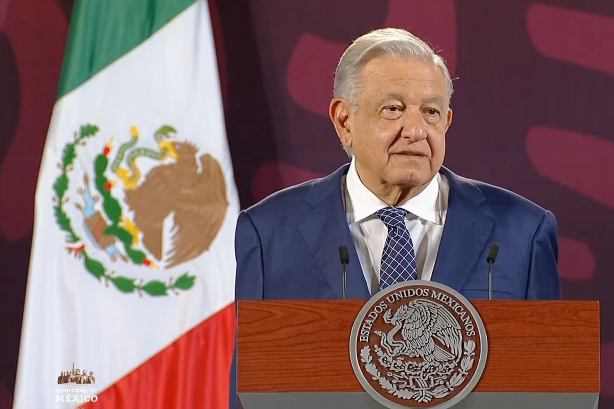 El presidente Andres Manuel López Obrador en su conferencia matutina del 24 de mayo de 2024. Captura de pantalla/YouTube