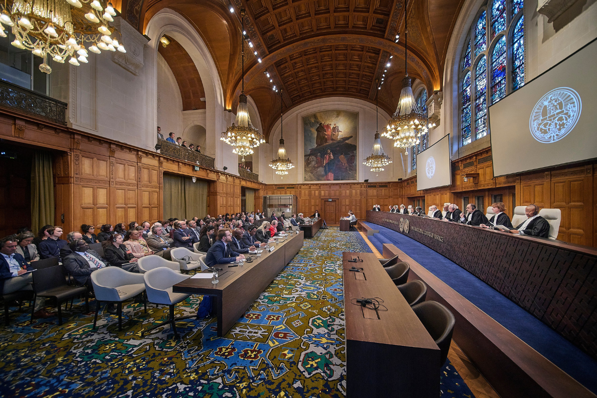 Corte Internacional de Justicia en su sesión del 24 de mayo de 2024. Foto: X /(@CIJ_ICJ)