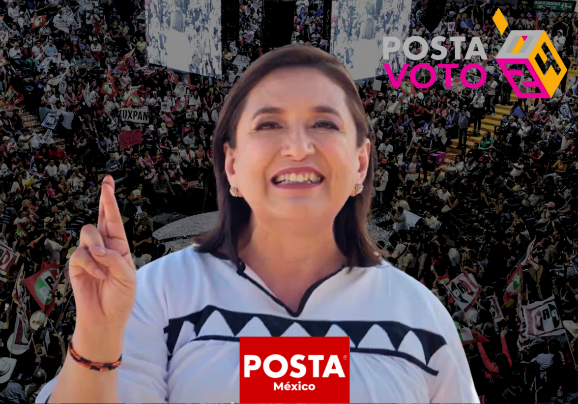 Xóchitl Gálvez Ruiz, durante un evento de campaña en mayo de 2024. La candidata está contendiendo por el puesto de presidenta de México. Foto: Especial POSTA