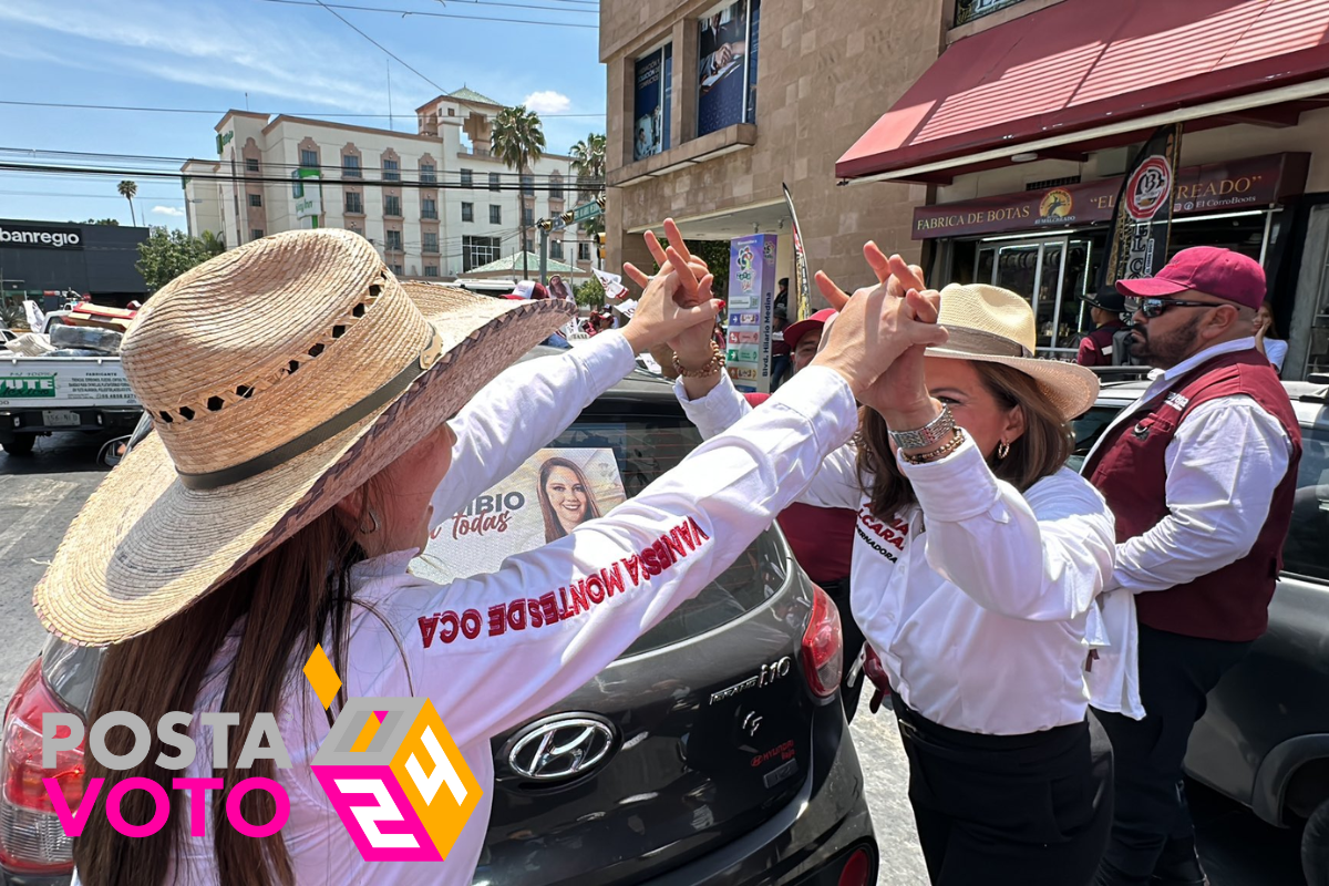  Alma Alcaraz Hernández y Vanessa Montes de Oca, candidatas de Morena en Guanajuato por la gubernatura y alcaldía de León