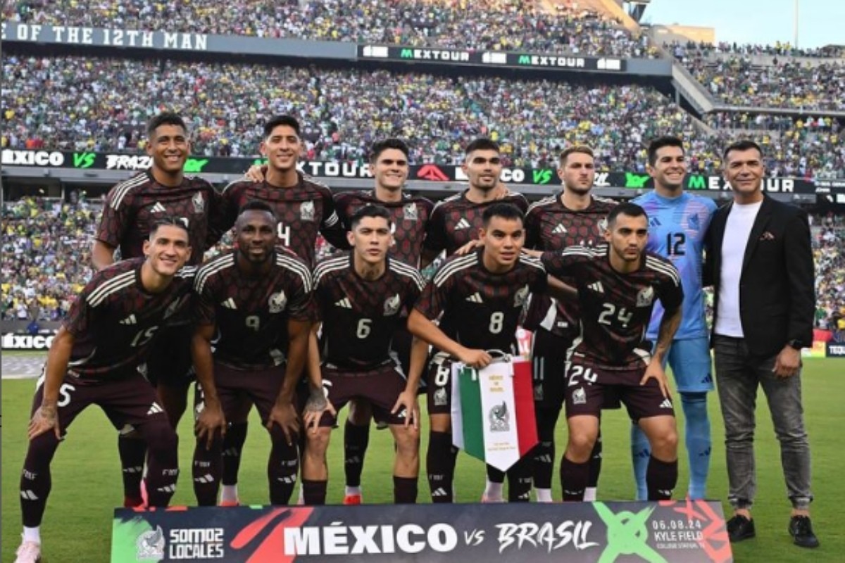 La Selección Mexicana previo al partido contra Brasil Foto: Instagram @miseleccionmx