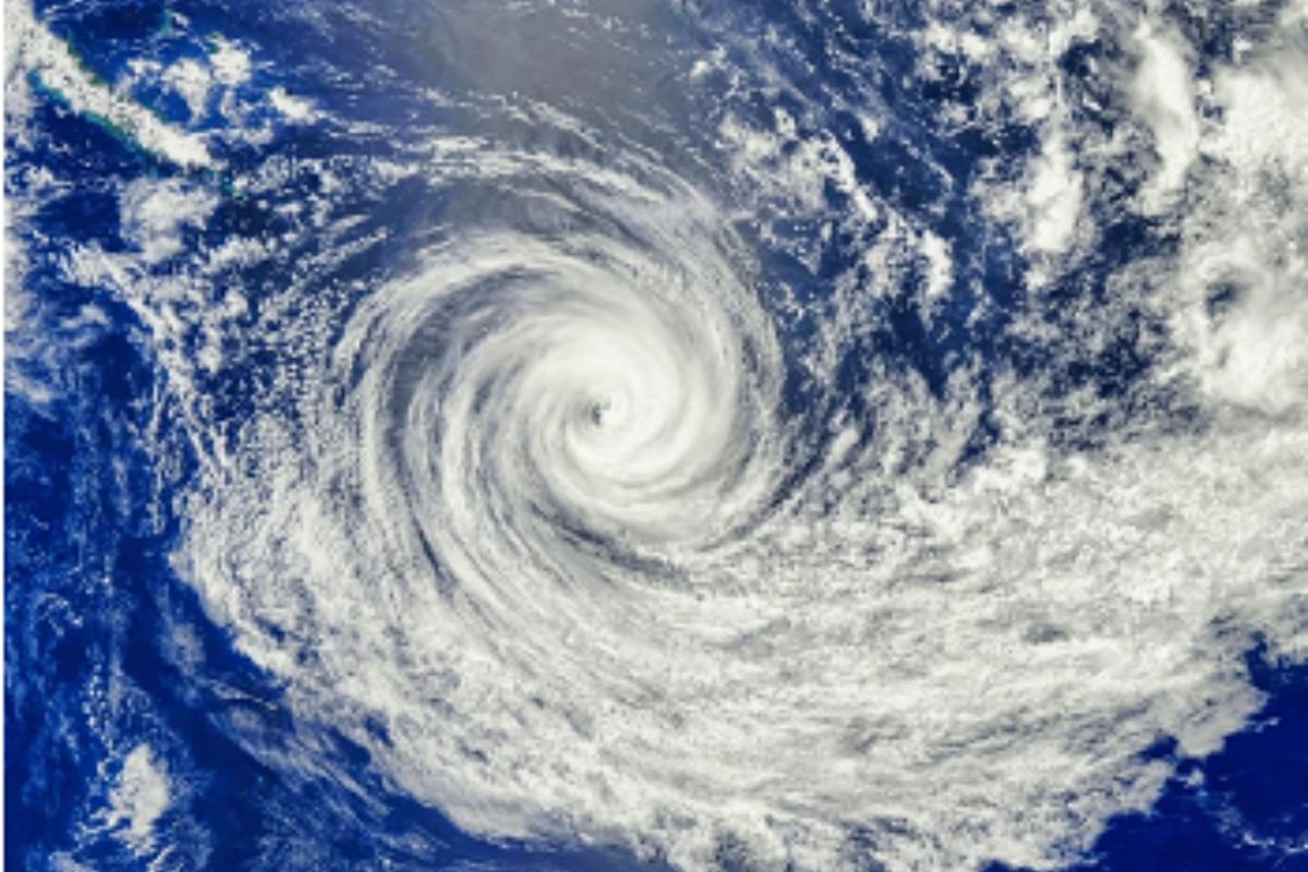 Perspectiva cenital de un ciclón. Foto: Especial