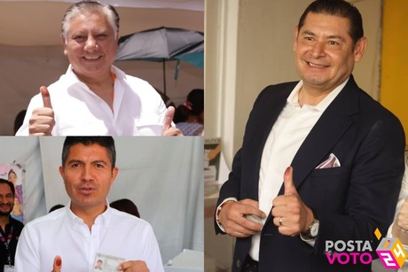 Elecciones 2024: Candidatos a la gubernatura de Puebla emiten su voto