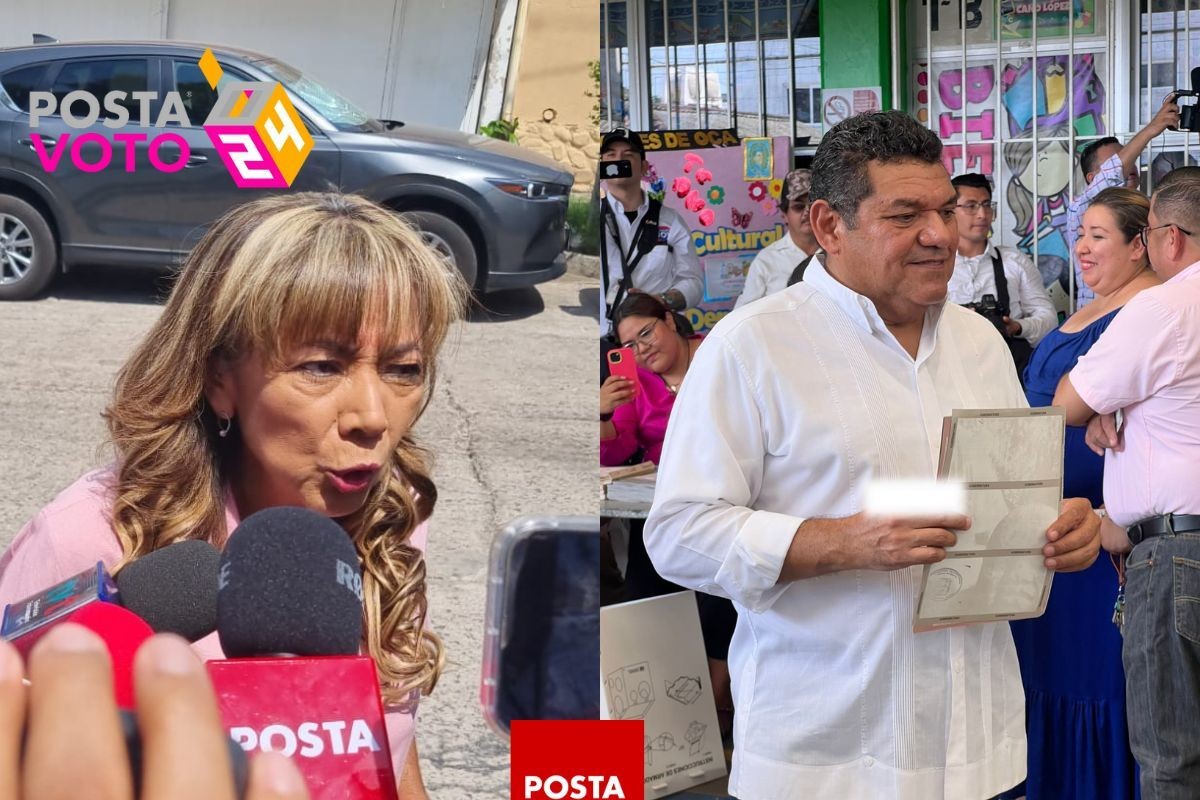 Candidatos a la gubernatura de Tabasco llegan a las casillas a votar. Foto: Armando de la Rosa