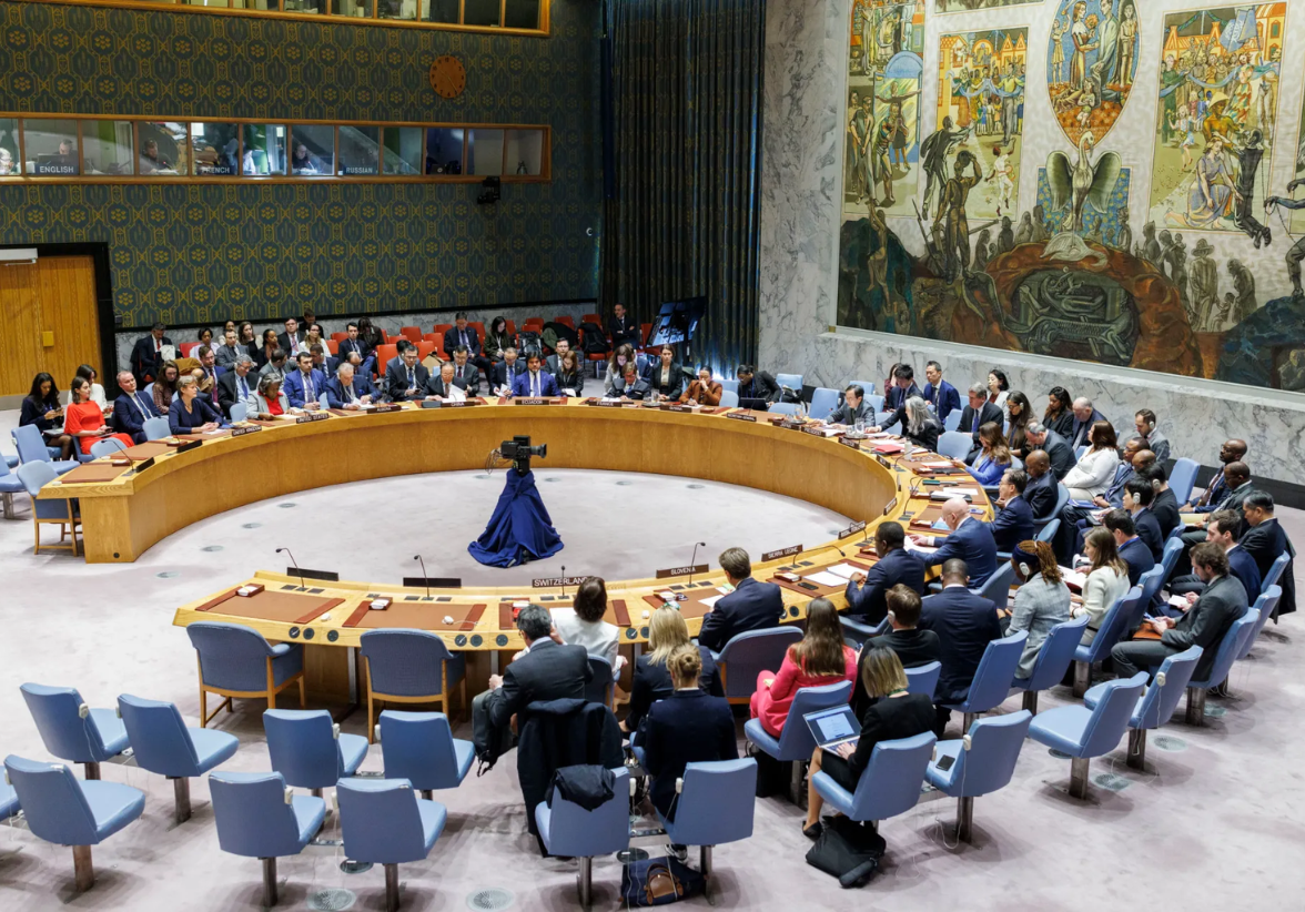 Vista del Consejo de Seguridad de la ONU durante una votación sobre la guerra en Gaza, en una fotografía de archivo. Foto: EFE