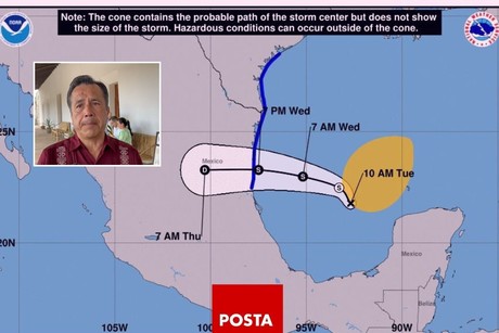 Continúa Alerta Azul en Veracruz ante potencial Ciclón I con bajo riesgo