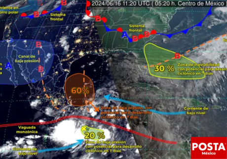 Impacto inminente: Ciclón Alberto avanza con fuerza sobre México
