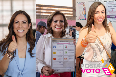 Candidatas al gobierno de Guanajuato dan su voto; llaman a participación