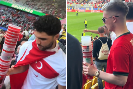 ¿Por qué se roban los vasos vacíos en los partidos de la Eurocopa 2024?